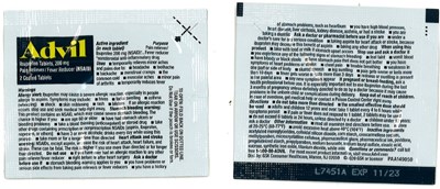 Pouch - Advil Pouch paint